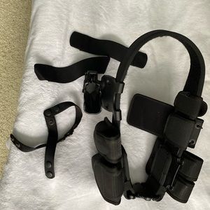 Bianchi gun belt with accessories. Snap closures included. 36”.